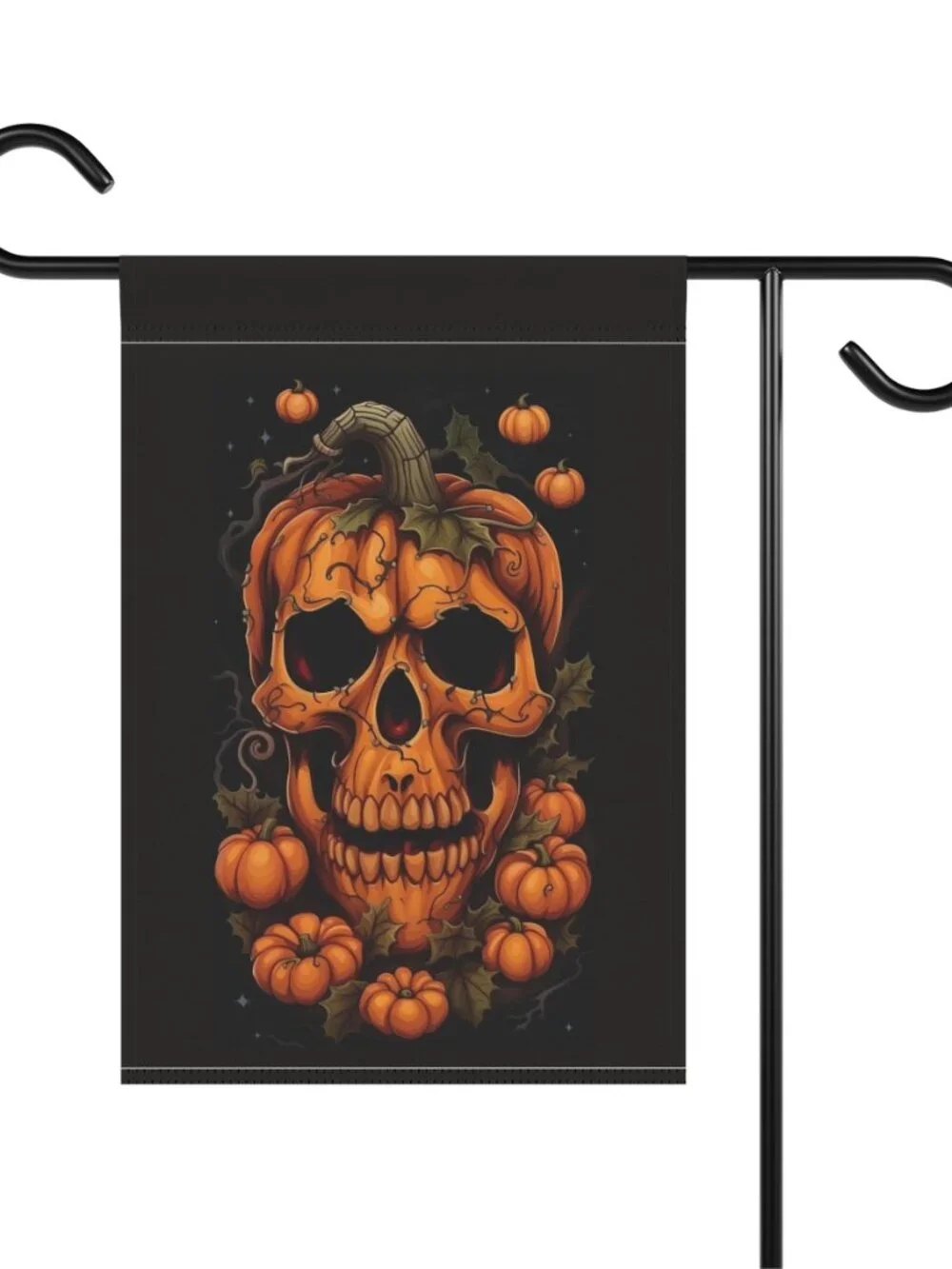 Pumpkin Skull Garden Banner | Halloween Pumpkin Flag